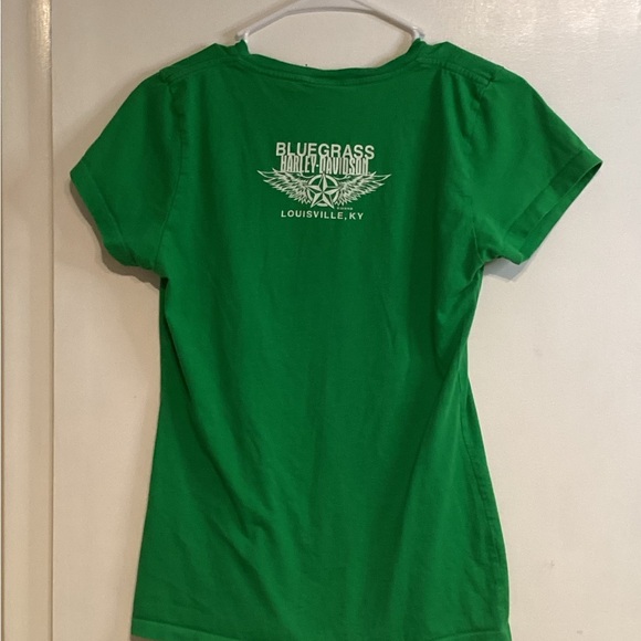 Harley-Davidson Green T-Shirt size medium - Picture 2 of 3